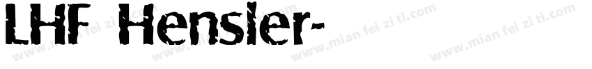 LHF Hensler字体转换